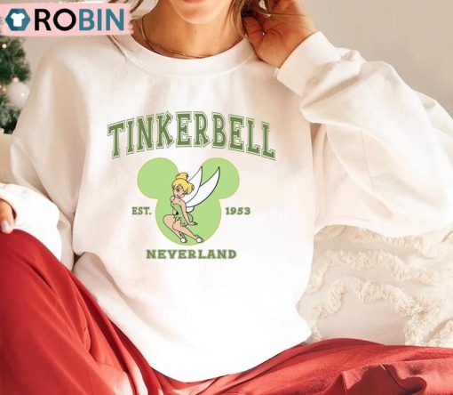 Vintage Disney Tinker Bell , Tinkerbell 1953 Neverland Short Sleeve Long Sleeve