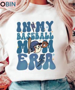 Vintage In My Baseball Mom Era Shirt, Baseball Lover Hoodie Tank Top