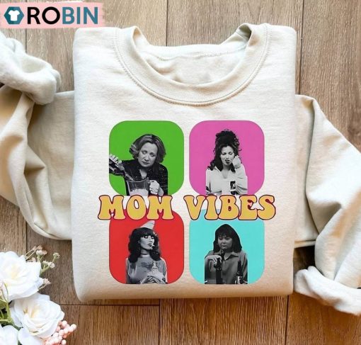 Vintage Mom Vibes Shirt, Funny Mom Hoodie Tank Top