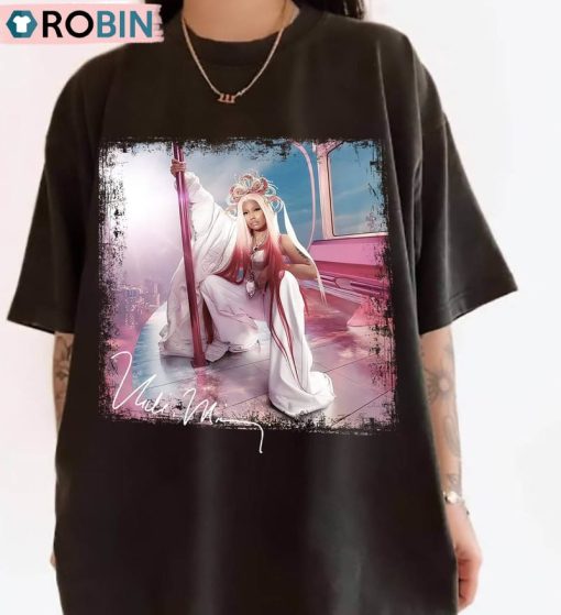 Vintage Nicki Minaj Shirt, Gift For Fan Crewneck Sweatshirt Pink Friday