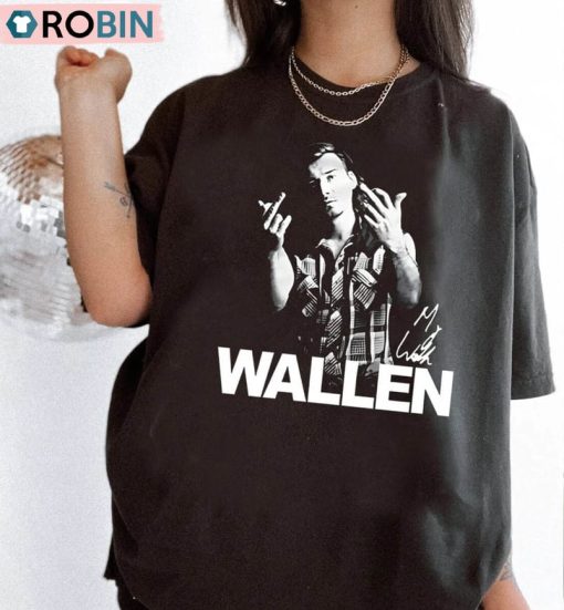 Wallen Middle Finger Shirt, Morgan Wallen One Thing At A Time Tour Long Sleeve Sweater