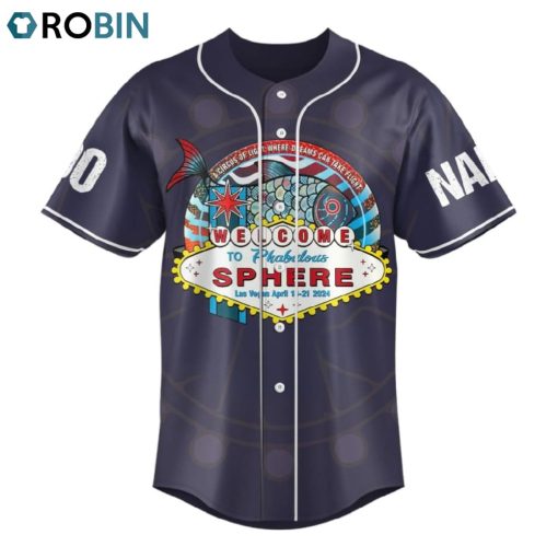 Welcome To Fabulous Sphere Las Vegas April 18 21 2024 Custom Baseball Jersey Shirt Style