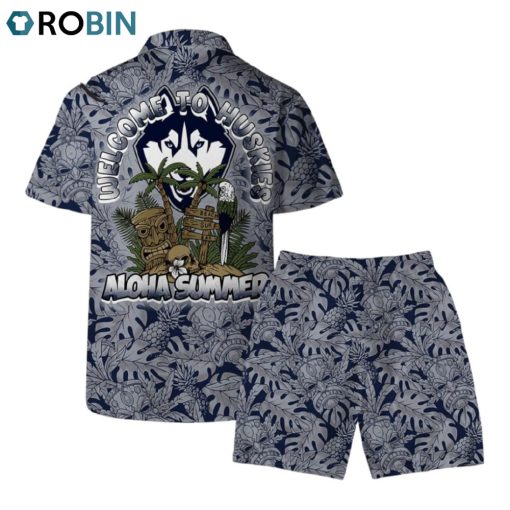 Welcome To Huskies Aloha Summer Hawaiian Set