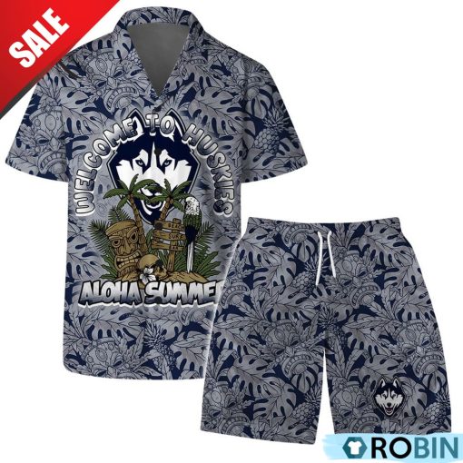 Welcome To Huskies Aloha Summer Hawaiian Set