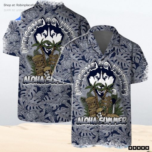 Welcome To Huskies Aloha Summer Hawaiian Shirt