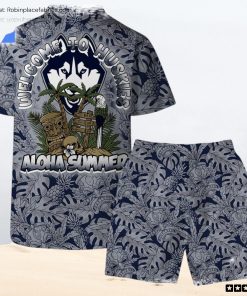 Welcome To Huskies Aloha Summer Hawaiian Shirt