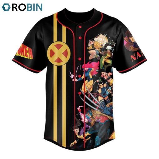 X Men Gambit Custom Baseball Jersey Shirt Style