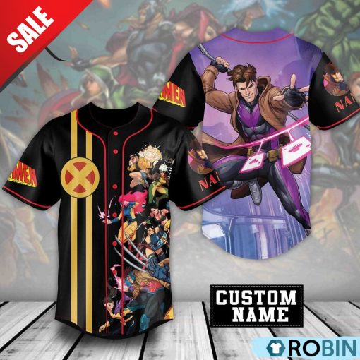 X-Men Gambit Custom Baseball Jersey Shirt Style