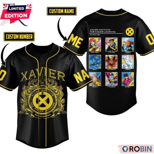 Xavier Institute For Higher Learning Custom Baseball Jersey