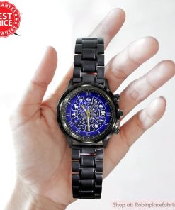 Zodiac Black Stainless Steel Watch