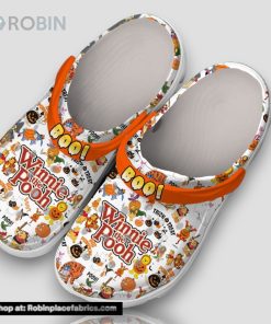 Boo! Winnie The Pooh Big Pumpkin 3d Printed Classic Crocs