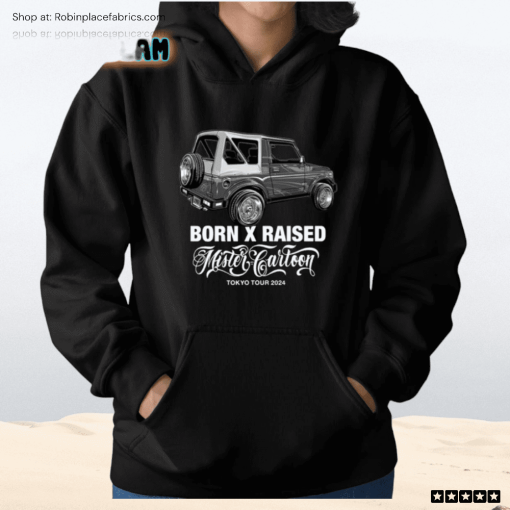 Born X Raised Mister Cartoon Tokyo Tour 2024 Shirt