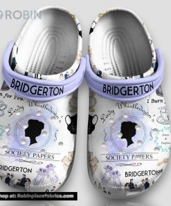 Bridgerton Lady Whistledown Society Papers 3d Printed Classic Crocs