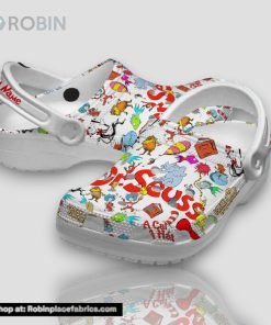 Custom Name Dr.Seuss The Cat In The Hat 3d Printed Classic Crocs