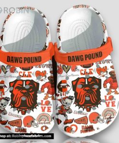 Dawg Pound Cleveland Browns Peace Love Browns 3d Printed Classic Crocs