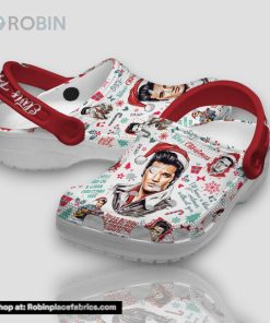 Elvis Presley Blue Christmas 3d Printed Classic Crocs