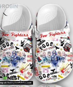 Foo Fighters Hawkins There Goes My Hero Watch Him As He Goes 3d Printed Classic Crocs