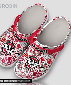 Go Badgers Wisconsin Badgers 3d Printed Classic Crocs Go Badgers Wisconsin Badgers 3d Printed Classic Crocs