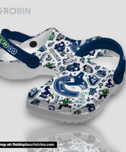 Go Canucks Go Lets Do That Hockey Vancouver Canucks 3d Printed Classic Crocs
