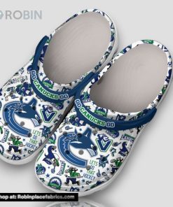 Go Canucks Go Lets Do That Hockey Vancouver Canucks 3d Printed Classic Crocs