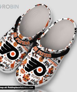 Go Flyers Philadelphia Flyers Fan 3d Printed Classic Crocs Go Flyers Philadelphia Flyers Fan 3d Printed Classic Crocs