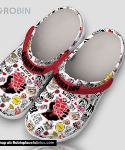 Green Day Screams Silence 3d Printed Classic Crocs