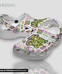 Happy Mardi Gras 3d Printed Classic Crocs