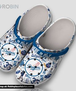 Here To Piay Los Angeles Dodgers 3d Printed Classic Crocs