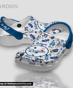 Here To Piay Los Angeles Dodgers 3d Printed Classic Crocs