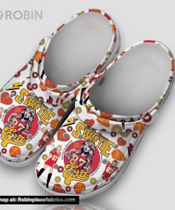 In My Kansas Swiftie Era Estd 2023 He’s In The Endzone She’s In The Bleachers 3d Printed Classic Crocs