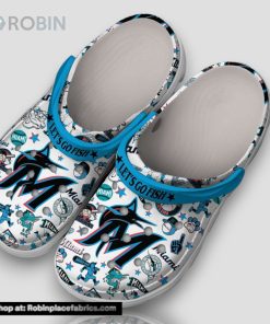 Let’s Go Fish Miami Marlins 3d Printed Classic Crocs