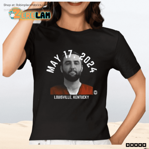 May 17 2024 Louisville Kentucky Scottie Scheffler Mugshot Shirt