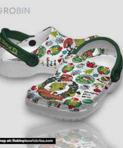 Merry Grinchmas Blend 3d Printed Classic Crocs Merry Grinchmas Blend 3d Printed Classic Crocs