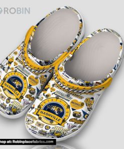 Nashville Predators Smash Ville 3d Printed Classic Crocs