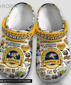 Nashville Predators Smash Ville 3d Printed Classic Crocs