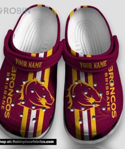 Nrl   Brisbane Broncos Personalized 3d Printed Classic Crocs For All Fans   Limited Edition