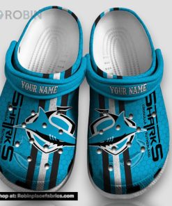 Nrl   Cronulla Sutherland Sharks Personalized 3d Printed Classic Crocs For All Fans   Limited Edition