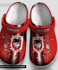 Nrl   St. George Illawarra Dragons Personalized 3d Printed Classic Crocs For All Fans   Limited Edition