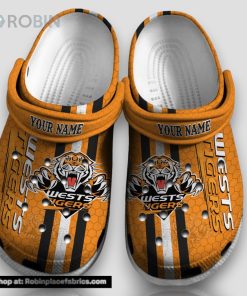 Nrl   Wests Tigers Personalized 3d Printed Classic Crocs For All Fans   Limited Edition