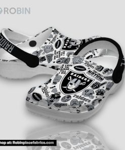 Oaklandlas Vegas Raiders Raider Nation 4 Life 3d Printed Classic Crocs