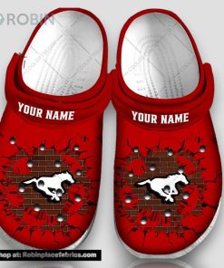 Personalized Cfl Calgary Stampeders Broken Wall 3d Printed Classic Crocs