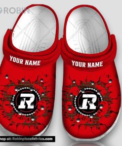 Personalized Cfl Ottawa Redblacks Broken Wall 3d Printed Classic Crocs