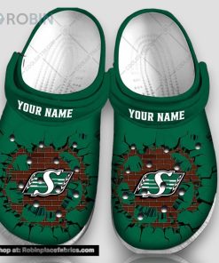 Personalized Cfl Saskatchewan Roughriders Broken Wall 3d Printed Classic Crocs