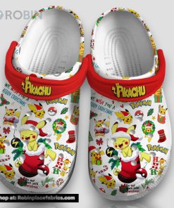 Pokemon Wish You A Merry Christmas Ho Ho Ho 3d Printed Classic Crocs