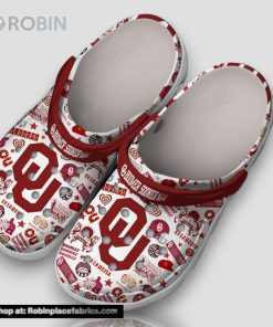 Qu Boomer Sooner Okalahoma 3d Printed Classic Crocs
