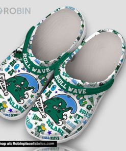 Roll Wave Tulane 2land 2land 2land 3d Printed Classic Crocs