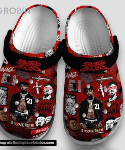 Savage Blood 3d Printed Classic Crocs