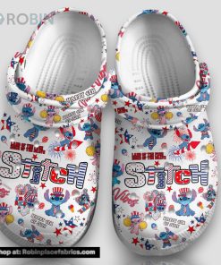 Stitch Land Of The Free Home Of The Brave Happy 4th Of July 3d Printed Classic Crocs Stitch Land Of The Free Home Of The Brave Happy 4th Of July 3d Printed Classic Crocs