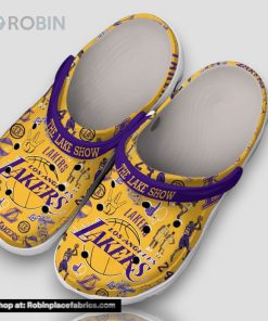 The Lake Show Los Angeles Lakers 3d Printed Classic Crocs The Lake Show Los Angeles Lakers 3d Printed Classic Crocs