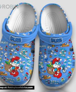 The Smurfs Let’s All Get Smurf Face 3d Printed Classic Crocs